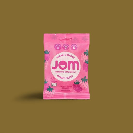 JOM - Organic and Vegan Raspberry & Blackberry Gummies 70g