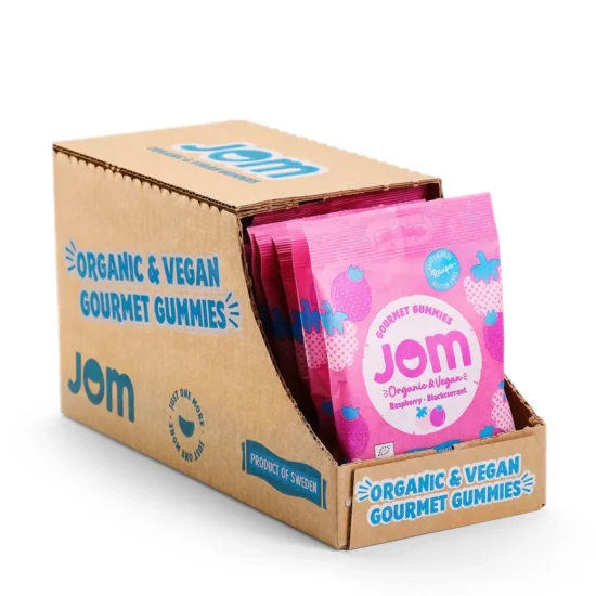 JOM - Organic and Vegan Raspberry & Blackberry Gummies 70g - Image 3