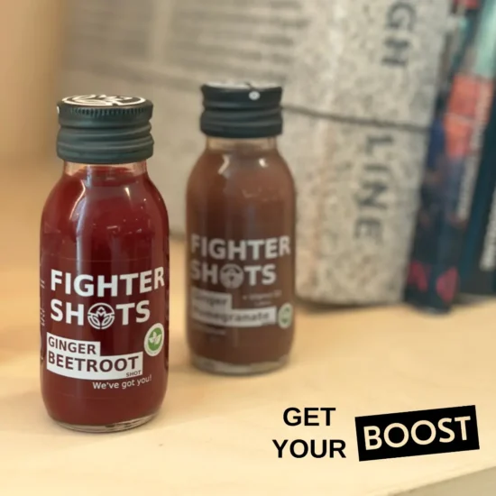 Fighter Shots 100% VEGAN Ginger + Beetroot, 6 or 12 x 60ml - Image 2