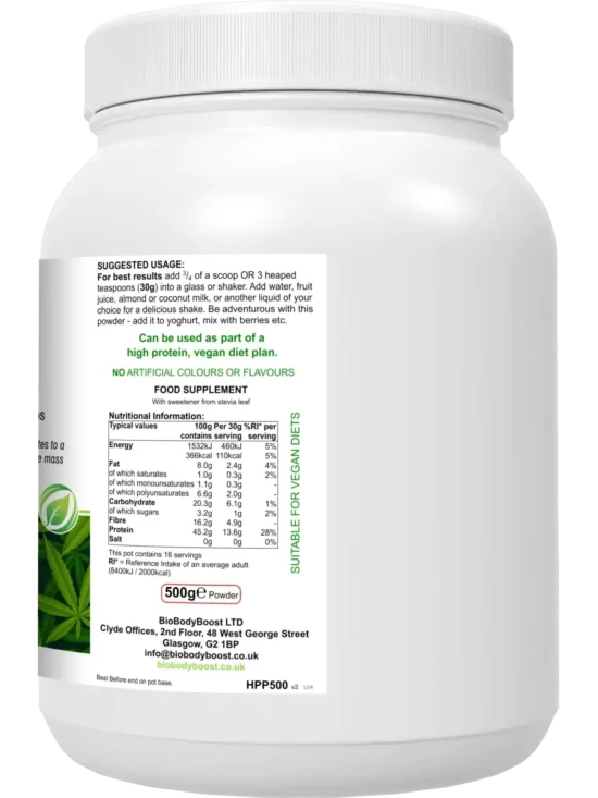 HyperHemp - Vegan Protein Powder (Hemp Seed) - Image 2