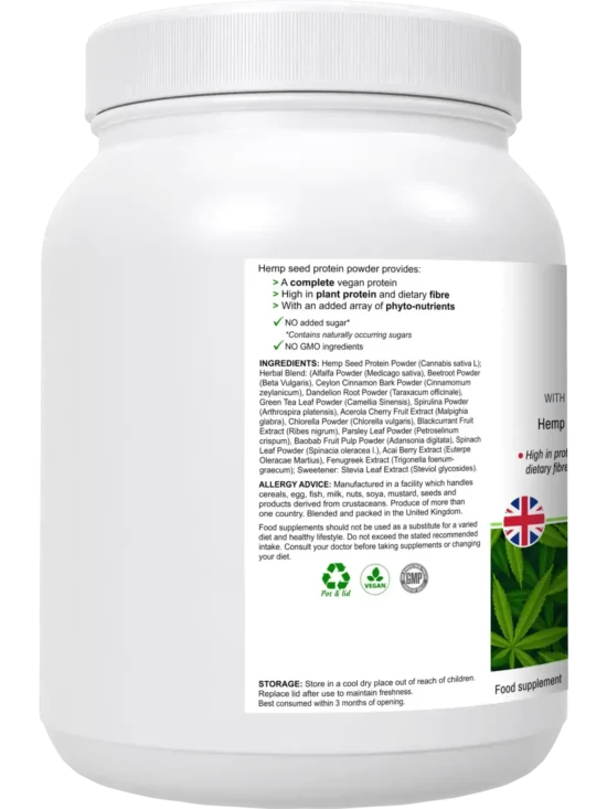 HyperHemp - Vegan Protein Powder (Hemp Seed) - Image 3