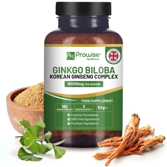 Ginkgo Biloba and Korean Ginseng Tablets 8000mg 180 Vegan Tablets | Ginkgo 6000mg & Korean Ginseng Root 2000mg Supports Cognitive Function & Mental Performance | UK Manufactured - Image 10