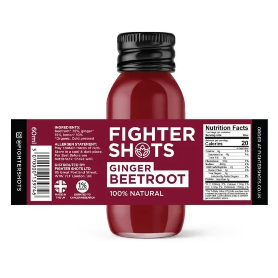 FodaBox Vegan Beetroot & Ginger Shot - 60ml - Image 2