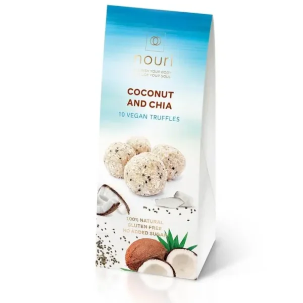 Nouri - Coconut & Chia Vegan Truffles 100g