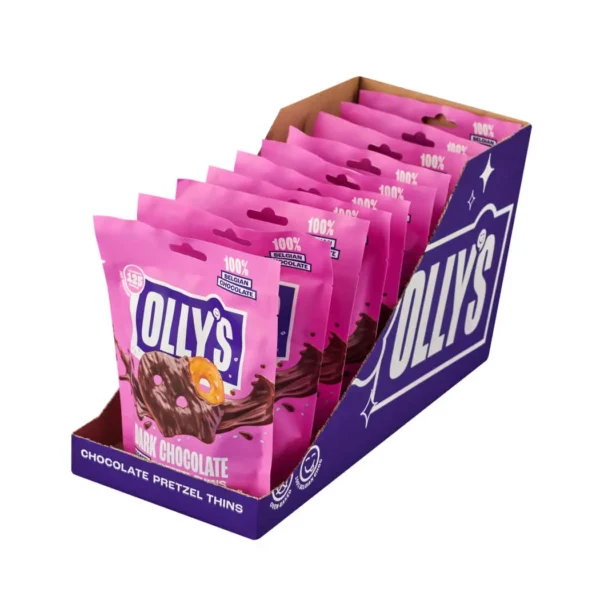 Olly's - Dark Chocolate Pretzel Thins 10 x 90g