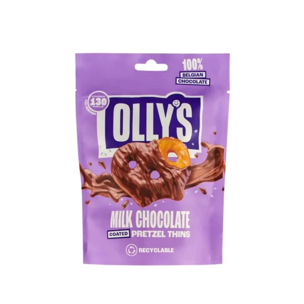 Olly's - Milk Chocolate Pretzel Thins 10 x 90g