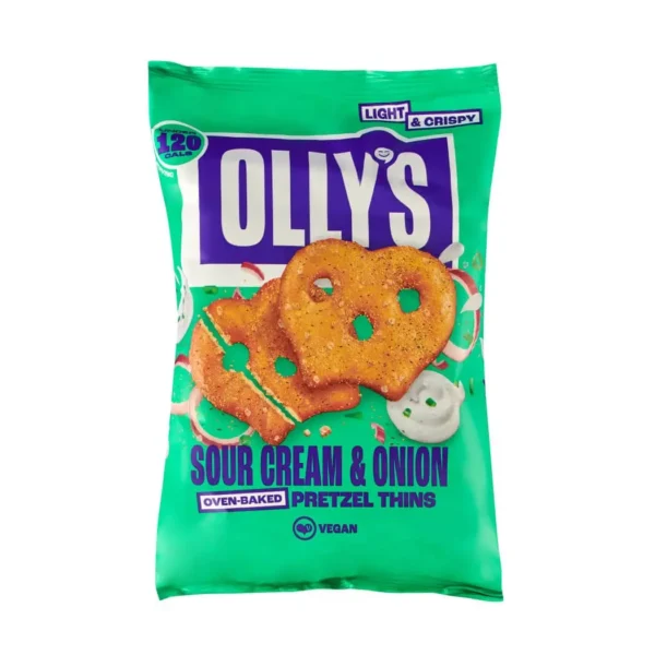 Olly's - Vegan Pretzel Thins Sour Cream & Onion 7 x 140g