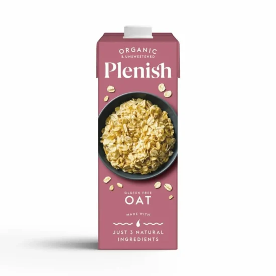 Plenish Organic Vegan Oat Milk 8 x 1L