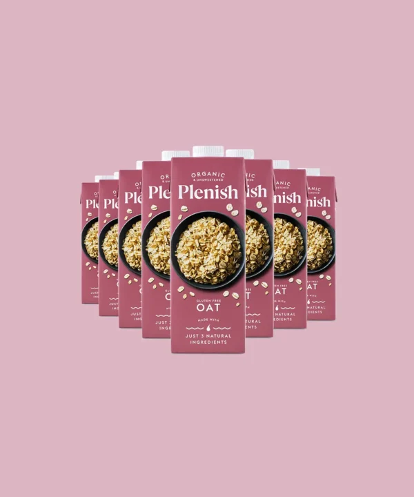 Plenish Organic Vegan Oat Milk 8 x 1L - Image 3