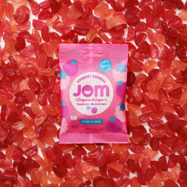 JOM - Organic and Vegan Raspberry & Blackberry Gummies 70g - Image 4