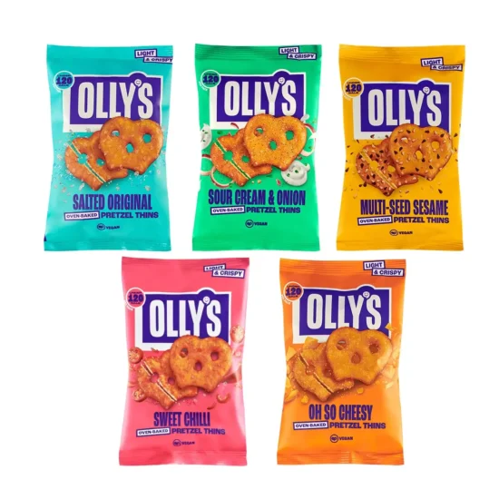 Olly's Vegan Pretzel Thins Bundle - 50 x 35g