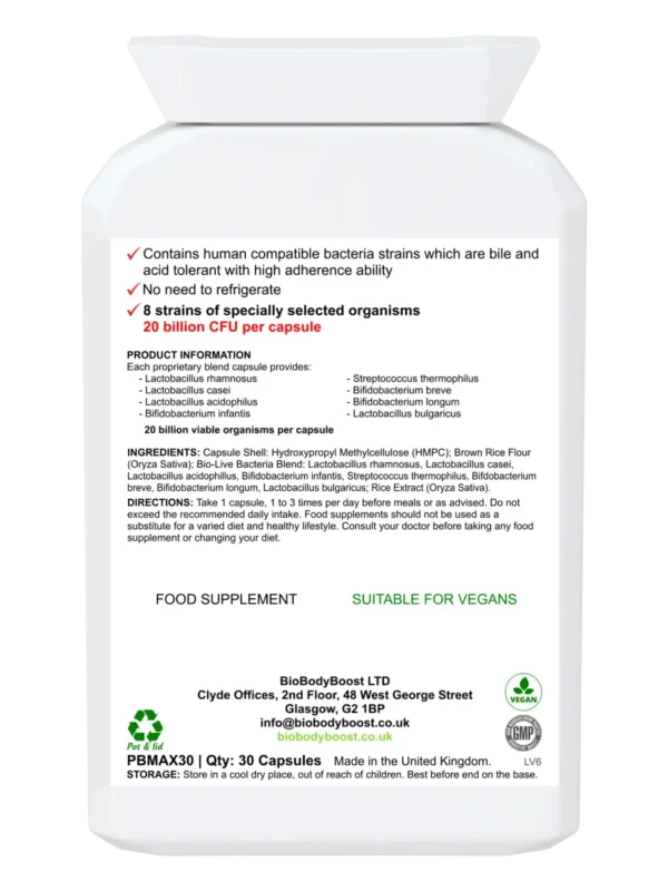 BioTic 20 Billion - Vegan Probiotic - Image 2