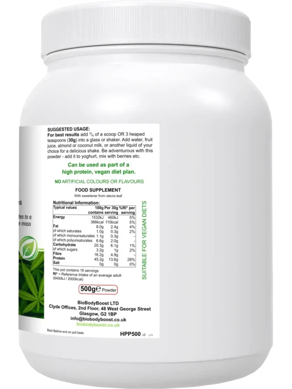 HyperHemp - Vegan Protein Powder (Hemp Seed) - Image 2