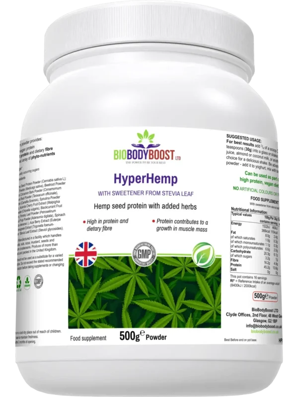 HyperHemp - Vegan Protein Powder (Hemp Seed) - Image 4