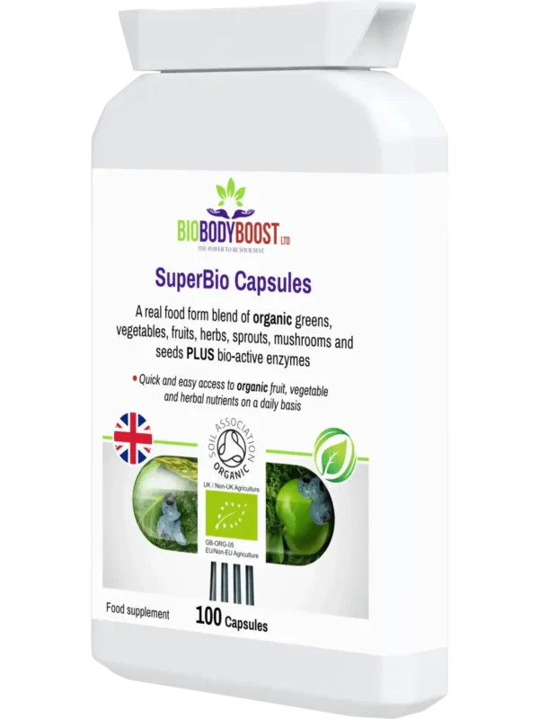 SuperBio Capsules - Vegan Organic Foods Blend - Image 3