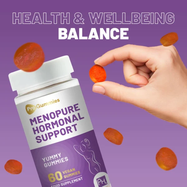 Menopure Hormonal Support 60 Vegan Pro Gummies | Menopause Support Gummies | Natural Support for Menopause & Perimenopause - Image 4