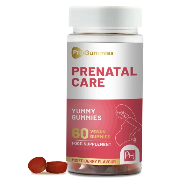 Prenatal Care Gummies | 60 Vegan Pro Gummies | Yummy Gummies with Essential Prenatal Vitamins & Minerals | 400mcg Folic Acid | Pregnancy Vitamins for Women by Prowise