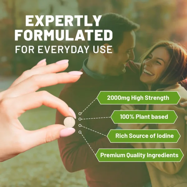 Sea Kelp 2000mg 200 Vegan Tablets | Natural Source of Iodine | Premium Ingredients | Proudly made in the UK by Prowise - Image 3